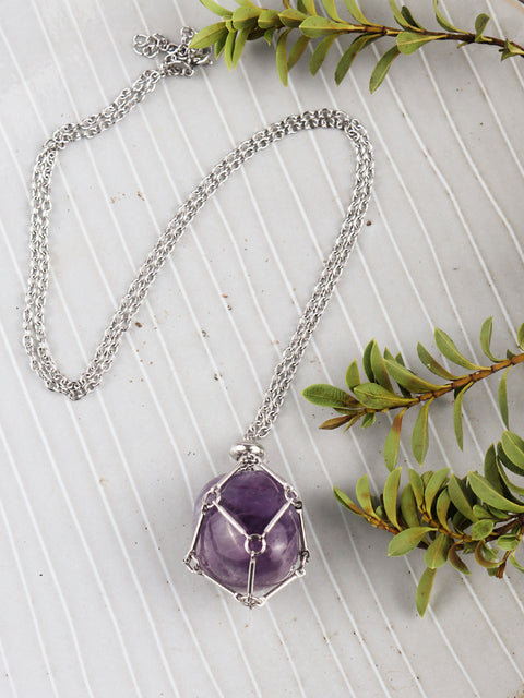 Crystal Cage Necklace