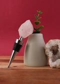 Crystal Wine Bottle Stopper | Rose Quartz-Image 1