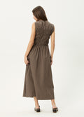 Cyrus - Recycled Maxi Dress | Coffee Stripe-Image 3