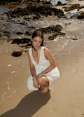Dakota - Hemp Mini Dress | White-Image 2
