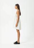 Dakota - Hemp Mini Dress | White-Image 3