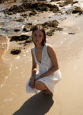 Dakota - Hemp Mini Dress | White-Image 5