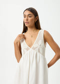 Dakota - Hemp Mini Dress | White-Image 6