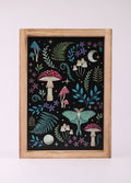 Dark Forest Wooden Framed Wall Art | One Colour-Image 2