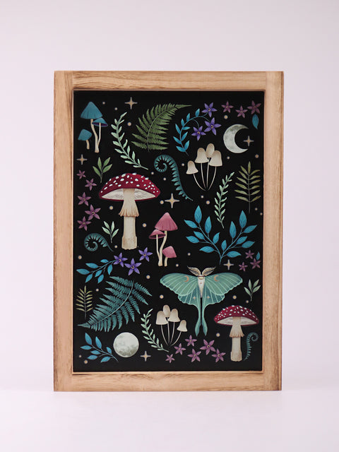 Dark Forest Wooden Framed Wall Art