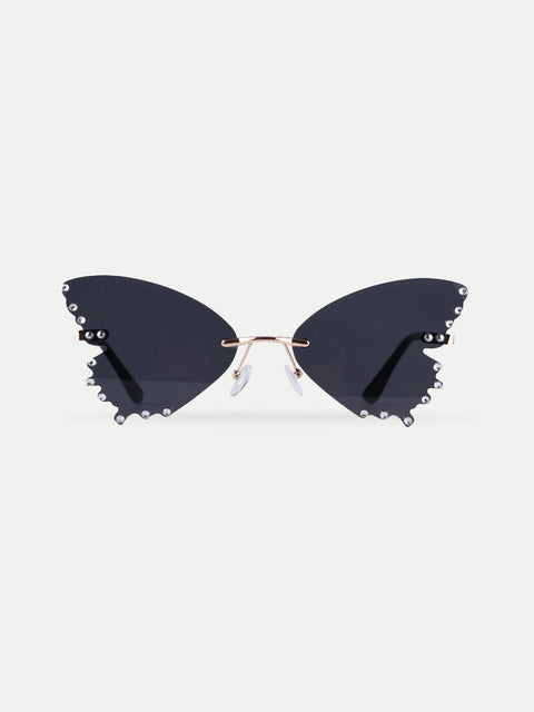 Diamond Butterfly Novelty Sunglasses