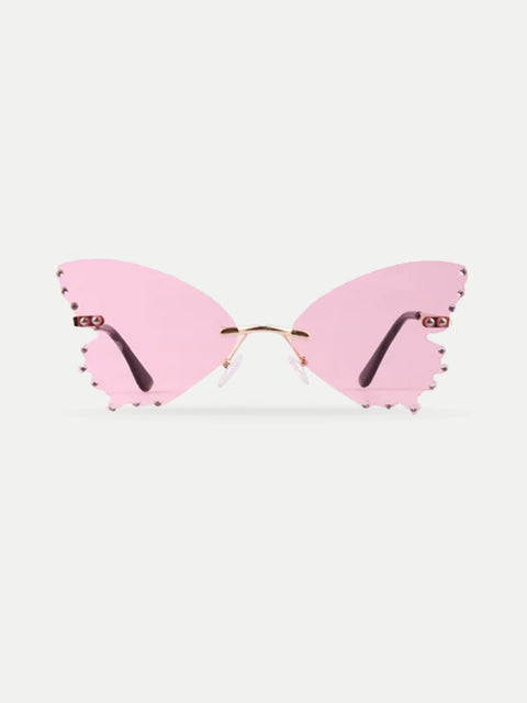 Diamond Butterfly Novelty Sunglasses