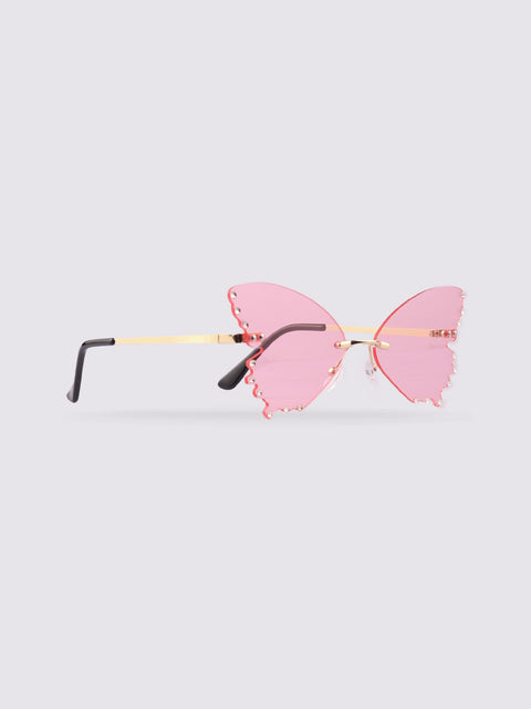 Diamond Butterfly Novelty Sunglasses