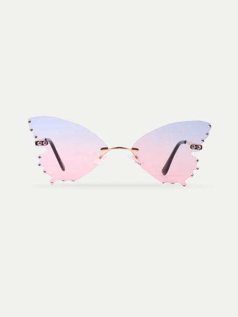 Diamond Butterfly Novelty Sunglasses