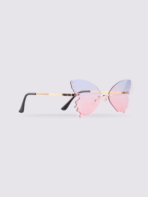Diamond Butterfly Novelty Sunglasses