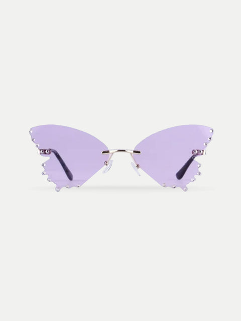Diamond Butterfly Novelty Sunglasses