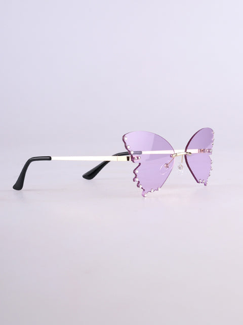 Diamond Butterfly Novelty Sunglasses