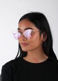 Diamond Butterfly Novelty Sunglasses | Purple-Image 4