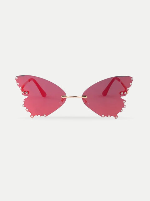 Diamond Butterfly Novelty Sunglasses