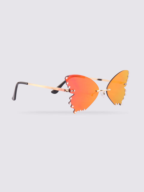 Diamond Butterfly Novelty Sunglasses