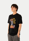 Does He Look Like a Bitch T-Shirt | Black-Image 2