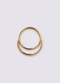 Double Hoop Hinged Ring 18G | Gold-Image 1
