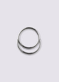 Double Hoop Hinged Ring 18G | Steel-Image 1