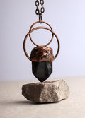 Double Ring Pendant | Smokey Quartz-Image 1