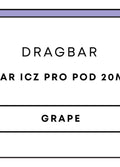 Dragbar ICZ Pro Pod 20mL 1pc | Grape-Image 1