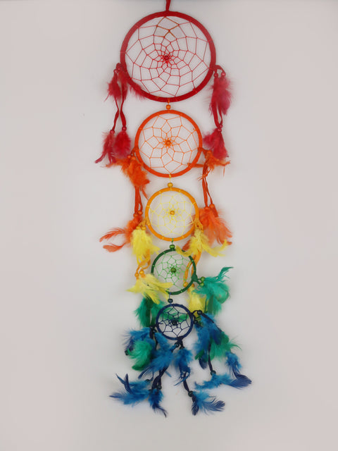 Dreamcatcher 5 Hoop Multi 17cm