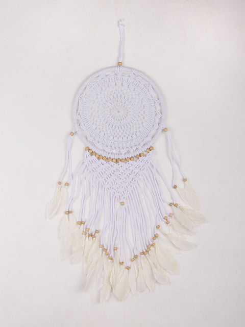 Dreamcatcher Crochet Macrame White
