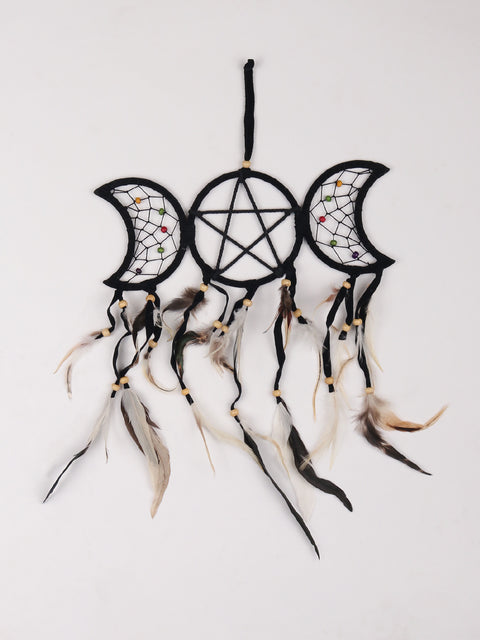 Dreamcatcher Triple Moon Black