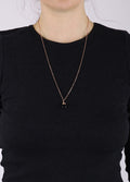 Drop Shape Gem Pendant | Obsidian-Image 2