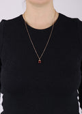 Drop Shape Gem Pendant | Red Jasper-Image 2