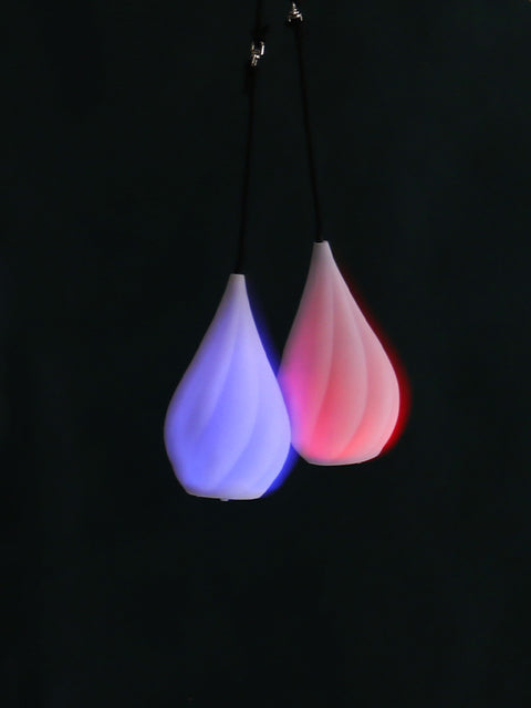 Drop shape LED poi