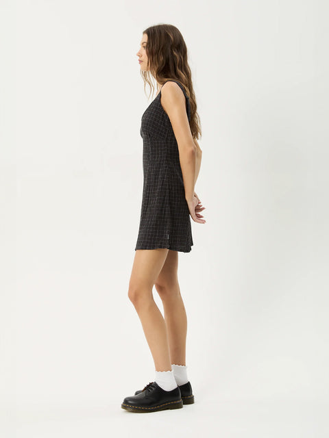 Dusk - Hemp Seersucker Check Mini Dress