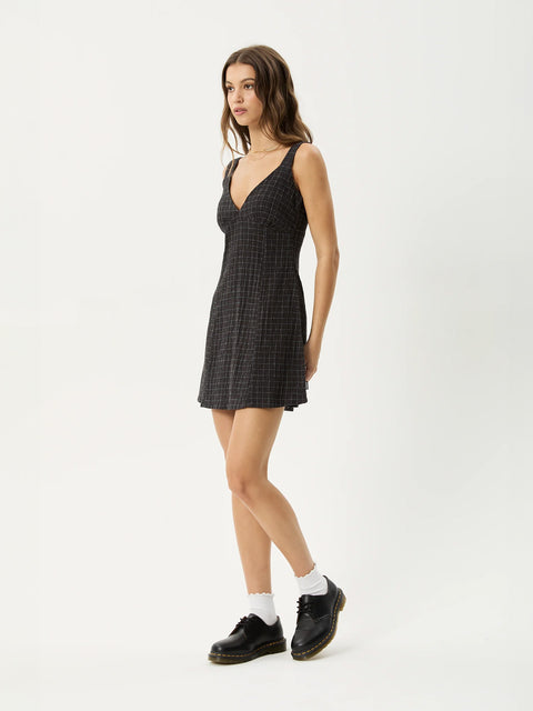 Dusk - Hemp Seersucker Check Mini Dress