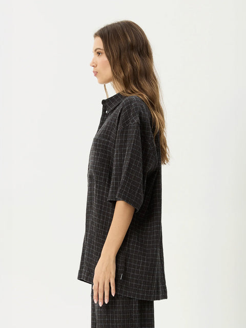 Dusk - Hemp Seersucker Check Shirt