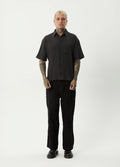 Dusk - Hemp Seersucker Check Shirt | Black Check-Image 6