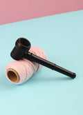 Ebony Wood Small Pipe | One Colour-Image 1