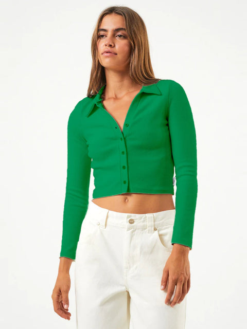 Eliza - Hemp Ribbed Long Sleeve Shirt