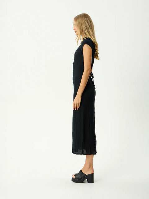 Elodie - Hemp Seersucker Midi Dress
