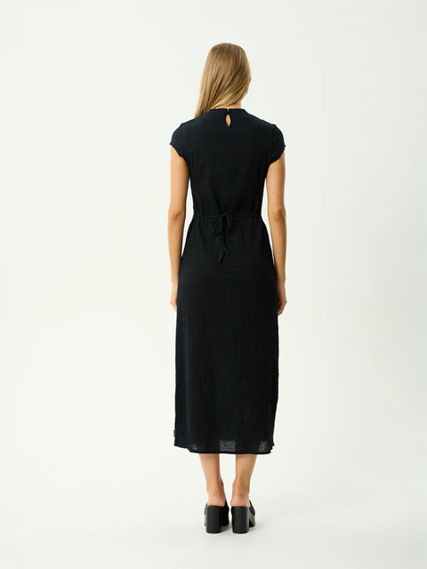 Elodie - Hemp Seersucker Midi Dress