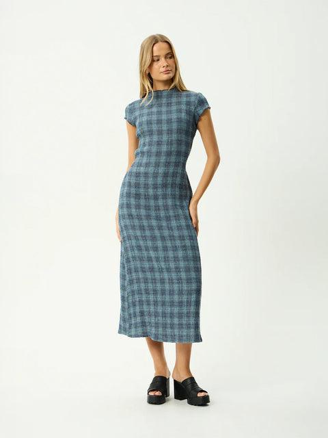Elodie - Hemp Seersucker Midi Dress
