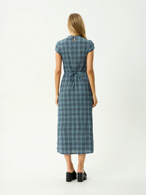 Elodie - Hemp Seersucker Midi Dress