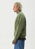 Ember - Recycled Crew Neck | Oil Green-Image 2