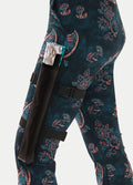Festival Fans with Leg Holster | Silver Holographic-Image 3