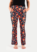 Festival Flared Printed Leggings | Fire Bloom-Image 1