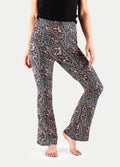 Festival Flared Printed Leggings | Multi Paisley-Image 1