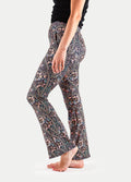 Festival Flared Printed Leggings | Multi Paisley-Image 2
