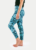 Festival Printed Leggings | Blue Paisley-Image 2