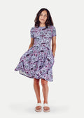 Festival Short Sleeve Dress | Death Shroom-Image 1