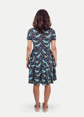 Festival Short Sleeve Dress | Luna Moth-Image 3