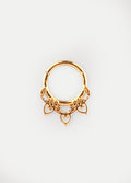 Filigree Heart Hinged Ring 16G | Gold-Image 1