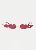 Fire Flames Sunglasses | Red-Image 1